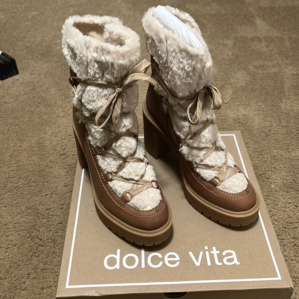 Dolce Vita Celtic boots leather with faux sherling